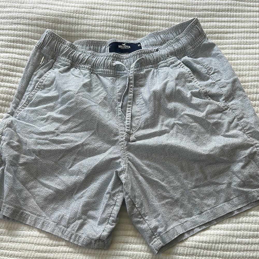 Hollister Blue Patterned Shorts